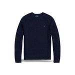 POLO RALPH LAUREN Maglia uomo in lana Donegal Blue