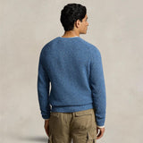 POLO RALPH LAUREN Maglia uomo in lana Donegal Blue China