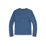 POLO RALPH LAUREN Maglia uomo in lana Donegal Blue China