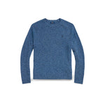 POLO RALPH LAUREN Maglia uomo in lana Donegal Blue China