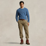 POLO RALPH LAUREN Maglia uomo in lana Donegal Blue China