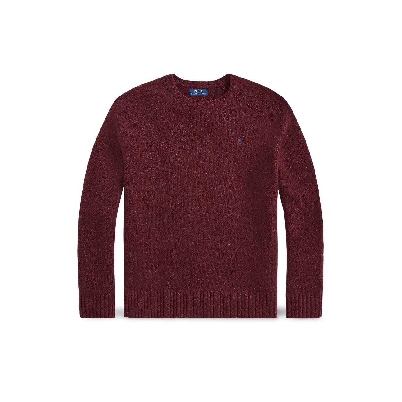 POLO RALPH LAUREN Maglia uomo in lana Donegal Wine