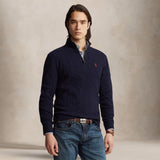 POLO RALPH LAUREN Maglia uomo in lana e cashmere a trecce Blue