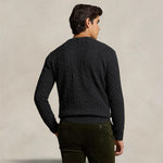 POLO RALPH LAUREN Maglia uomo in lana e cashmere Antracite