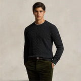 POLO RALPH LAUREN Maglia uomo in lana e cashmere Antracite