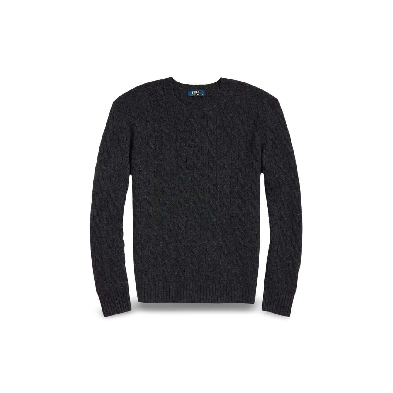 POLO RALPH LAUREN Maglia uomo in lana e cashmere Antracite