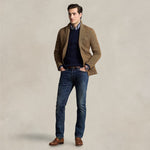 POLO RALPH LAUREN Maglia uomo in lana e cashmere Blue