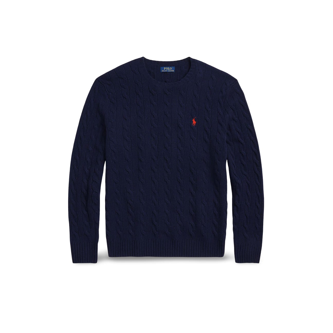 POLO RALPH LAUREN Maglia uomo in lana e cashmere Blue