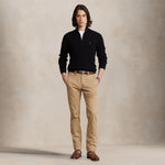 POLO RALPH LAUREN Maglia uomo in lana e cashmere con zip Nero