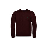 POLO RALPH LAUREN Maglia uomo in lana e cashmere Wine