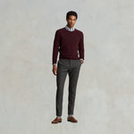 POLO RALPH LAUREN Maglia uomo in lana e cashmere Wine