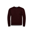 Weinroter Herrenpullover aus Wolle und Kaschmir