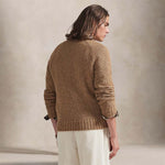POLO RALPH LAUREN Maglia uomo in lana moulinè Beige