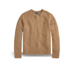 POLO RALPH LAUREN Maglia uomo in lana moulinè Beige