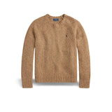 POLO RALPH LAUREN Maglia uomo in lana moulinè Beige