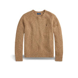 POLO RALPH LAUREN Maglia uomo in lana moulinè Beige