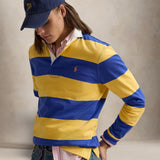 POLO RALPH LAUREN Maglia uomo Rugby in cotone Blue e Giallo