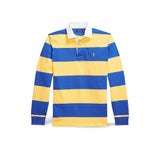 POLO RALPH LAUREN Maglia uomo Rugby in cotone Blue e Giallo