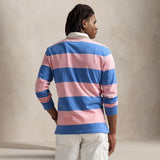 POLO RALPH LAUREN Maglia uomo Rugby in cotone Rosa