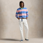 POLO RALPH LAUREN Maglia uomo Rugby in cotone Rosa