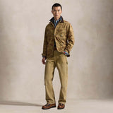 POLO RALPH LAUREN Overshirt uomo in toile Beige