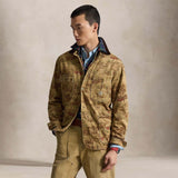 POLO RALPH LAUREN Overshirt uomo in toile Beige