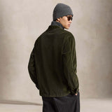 POLO RALPH LAUREN Overshirt uomo in velluto a coste Verde Militare