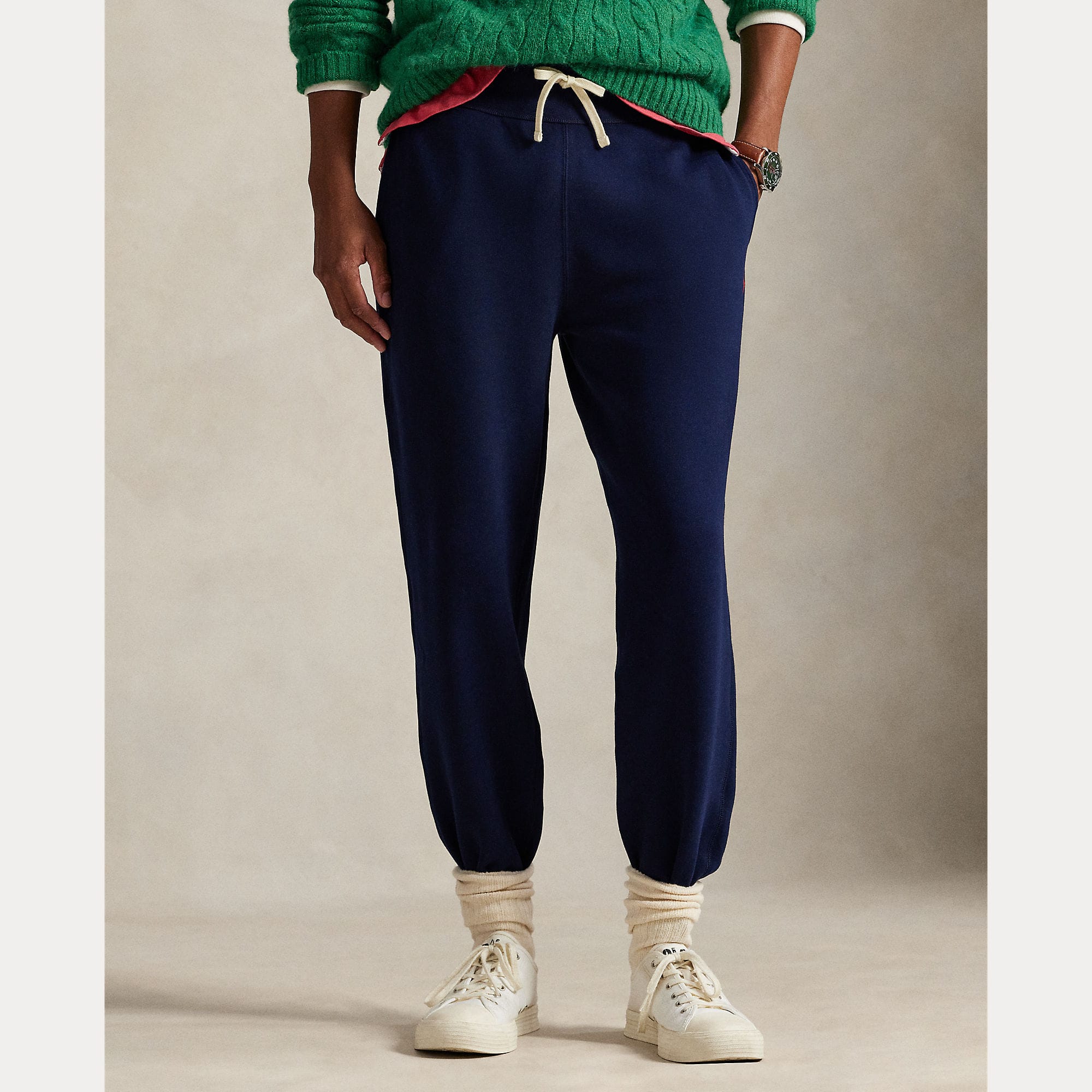 POLO RALPH LAUREN Pantalone uomo Jogging in felpa Blue