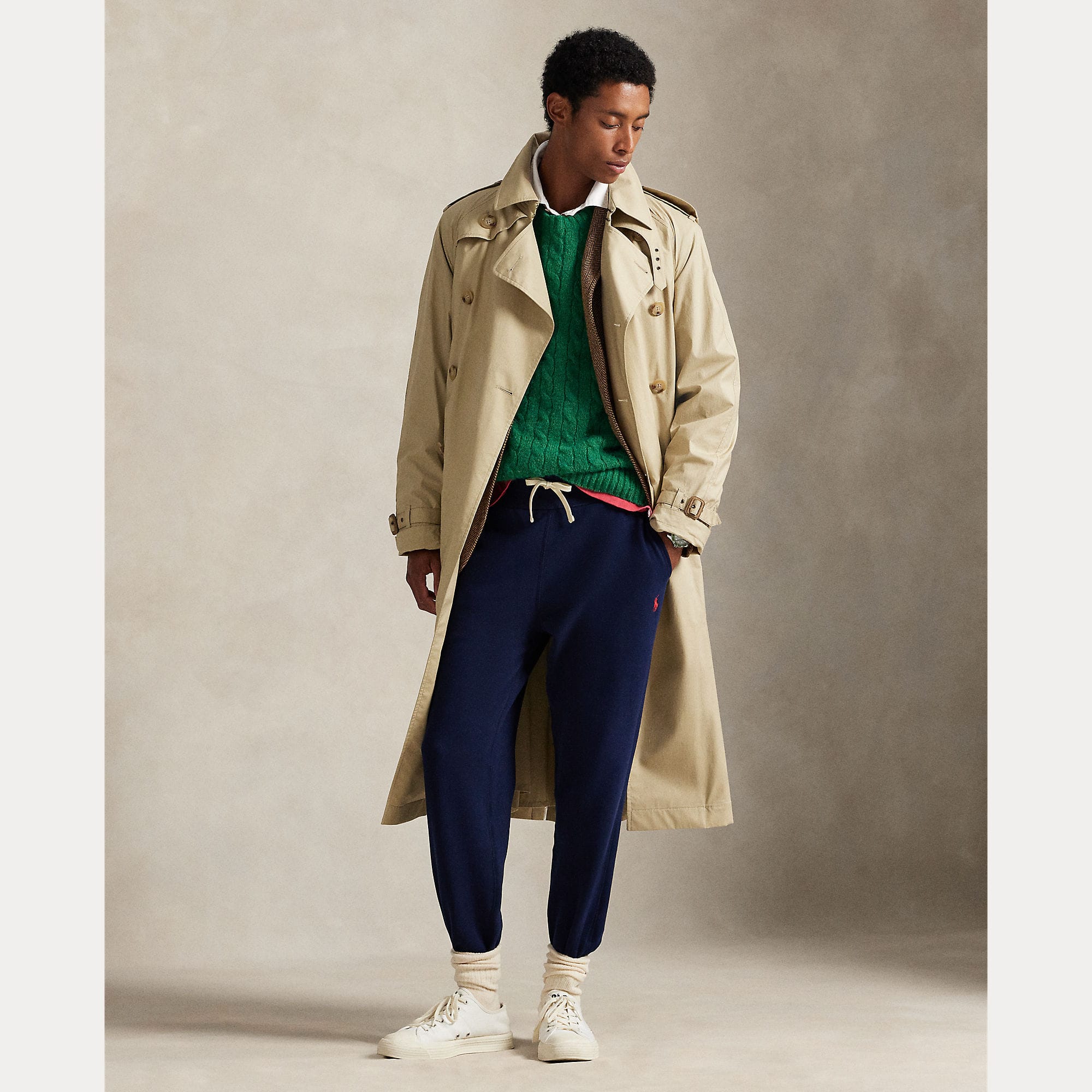 POLO RALPH LAUREN Pantalone uomo Jogging in felpa Blue