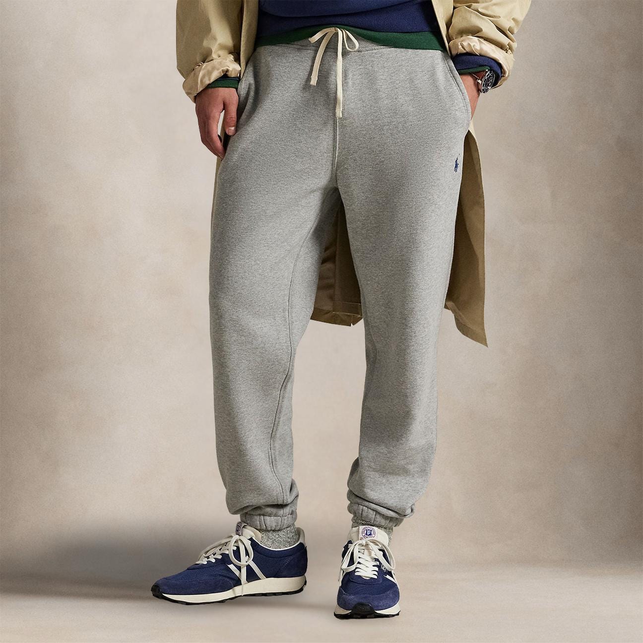 POLO RALPH LAUREN Pantalone uomo Jogging in felpa Grigio