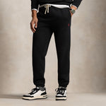 POLO RALPH LAUREN Pantalone uomo Jogging in felpa Nero