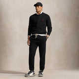 POLO RALPH LAUREN Pantalone uomo Jogging in felpa Nero