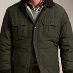 POLO RALPH LAUREN Piumino camicia uomo In pile idrorepellente Verde