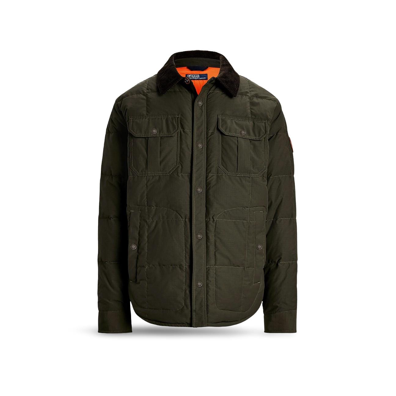 POLO RALPH LAUREN Piumino camicia uomo In pile idrorepellente Verde