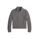 POLO RALPH LAUREN Polo donna in lana e cashmere a trecce Grigio