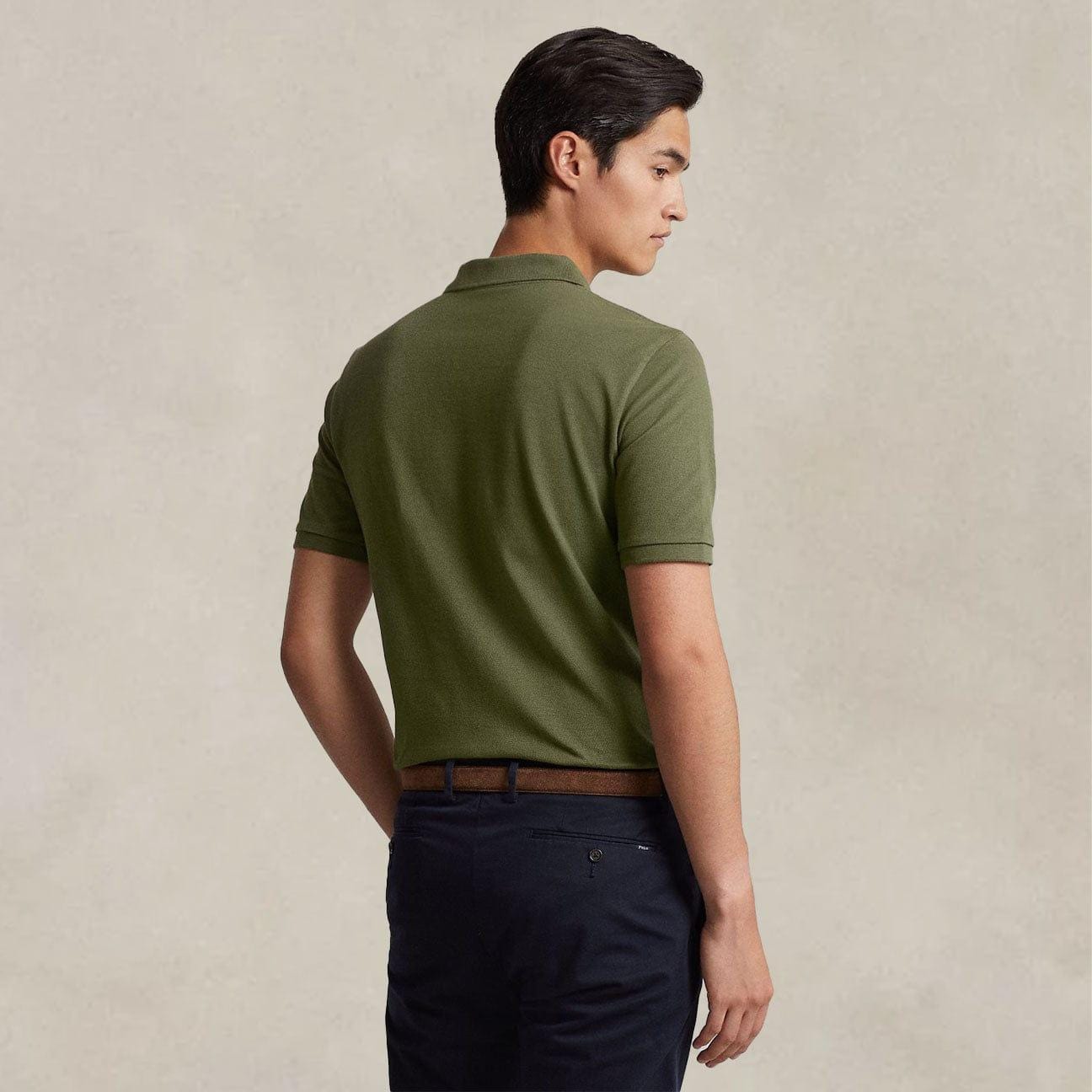 POLO RALPH LAUREN Polo uomo Slim Fit Dark Sage
