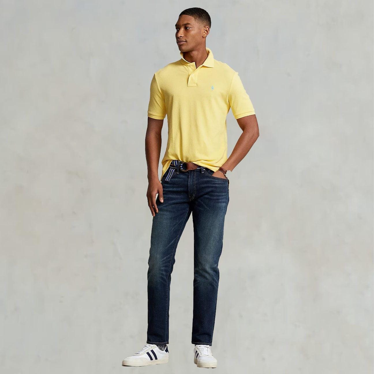 POLO RALPH LAUREN Polo uomo Slim Fit Giallo