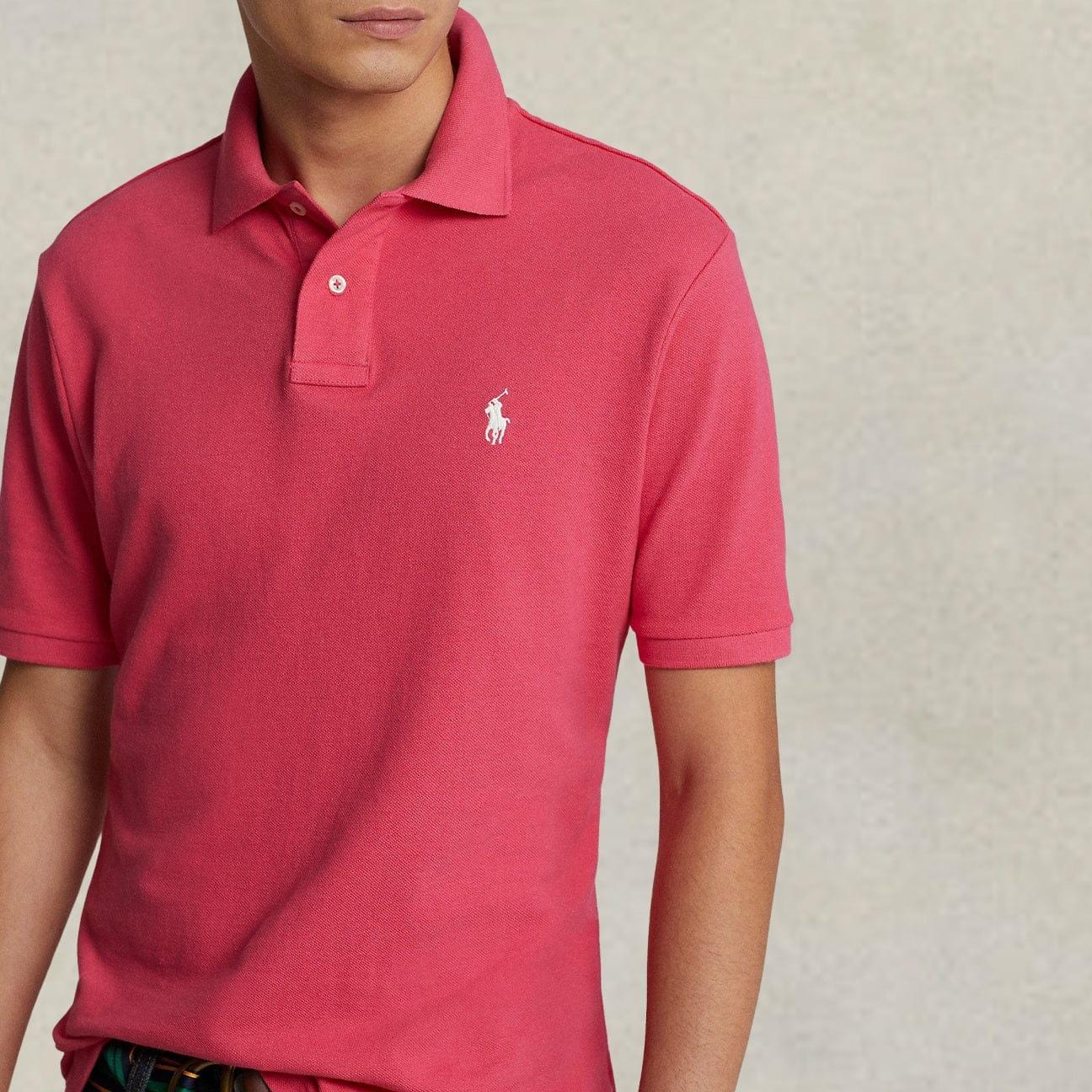 POLO RALPH LAUREN Polo uomo Slim Fit Hot Pink