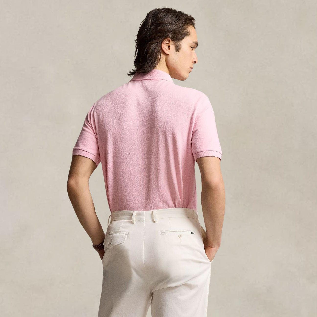 POLO RALPH LAUREN Polo uomo Slim Fit Pink