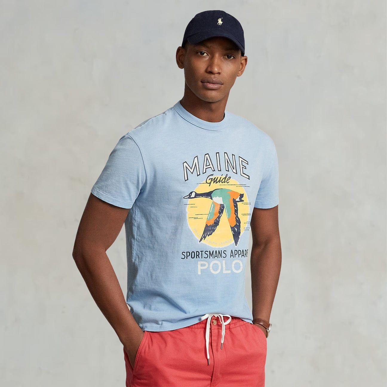 POLO RALPH LAUREN T-Shirt con grafica Azzurro