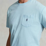POLO RALPH LAUREN T-Shirt con taschino Azzurro