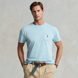 POLO RALPH LAUREN T-Shirt con taschino Azzurro