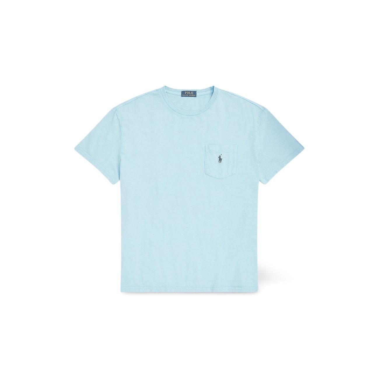 POLO RALPH LAUREN T-Shirt con taschino Azzurro