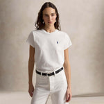 POLO RALPH LAUREN T-Shirt donna Classic Fit  in cotone Bianco