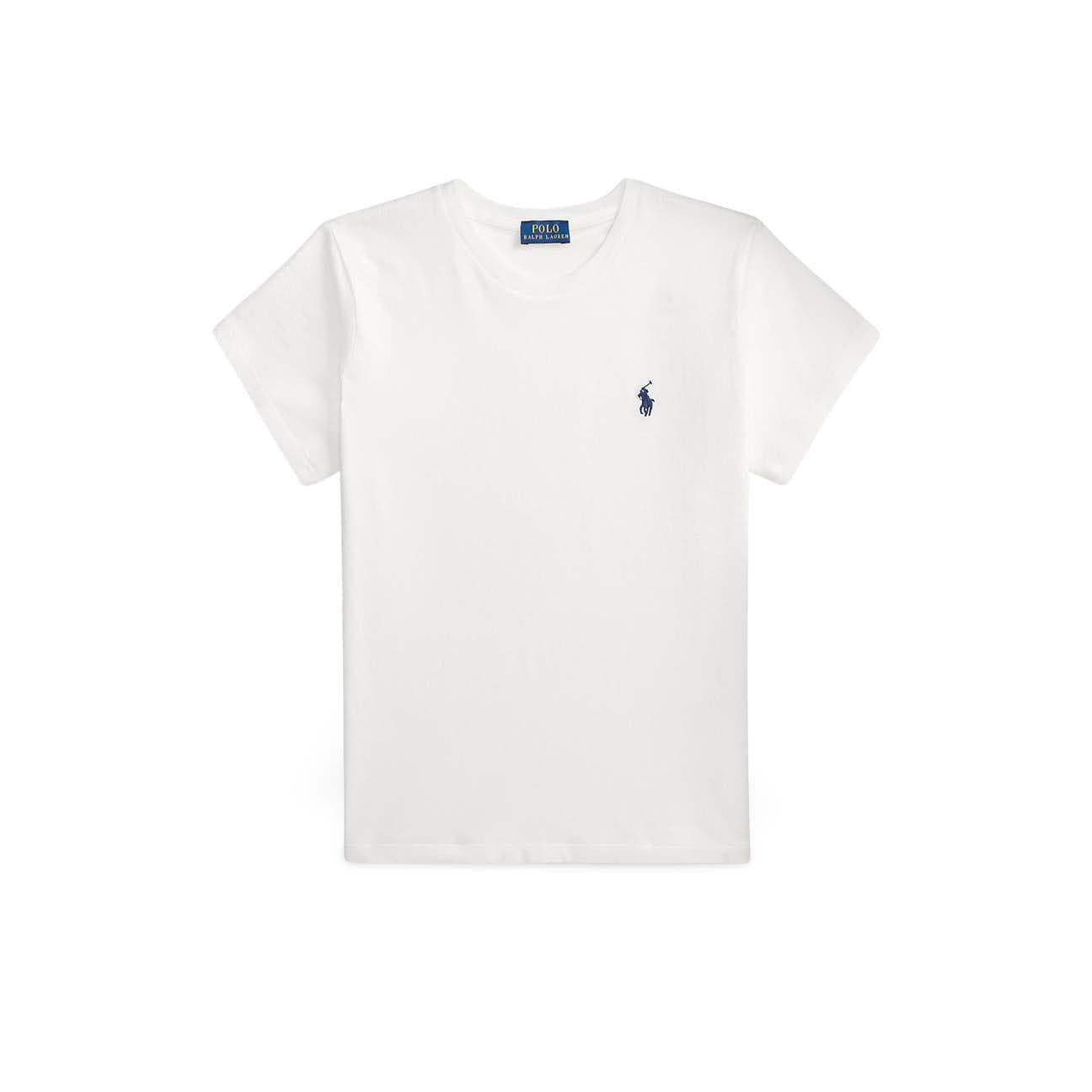POLO RALPH LAUREN T-Shirt donna Classic Fit  in cotone Bianco
