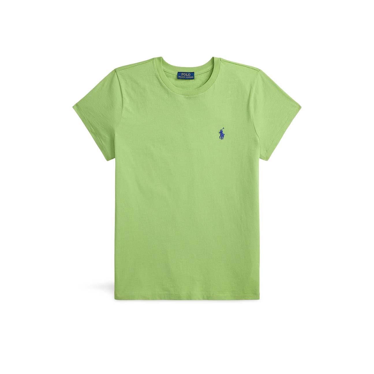 POLO RALPH LAUREN T-Shirt donna Classic Fit  in cotone Lime
