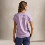 POLO RALPH LAUREN T-Shirt donna Classic Fit  in cotone Mauve