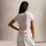 POLO RALPH LAUREN T-Shirt donna Classic Fit  in cotone Rosa