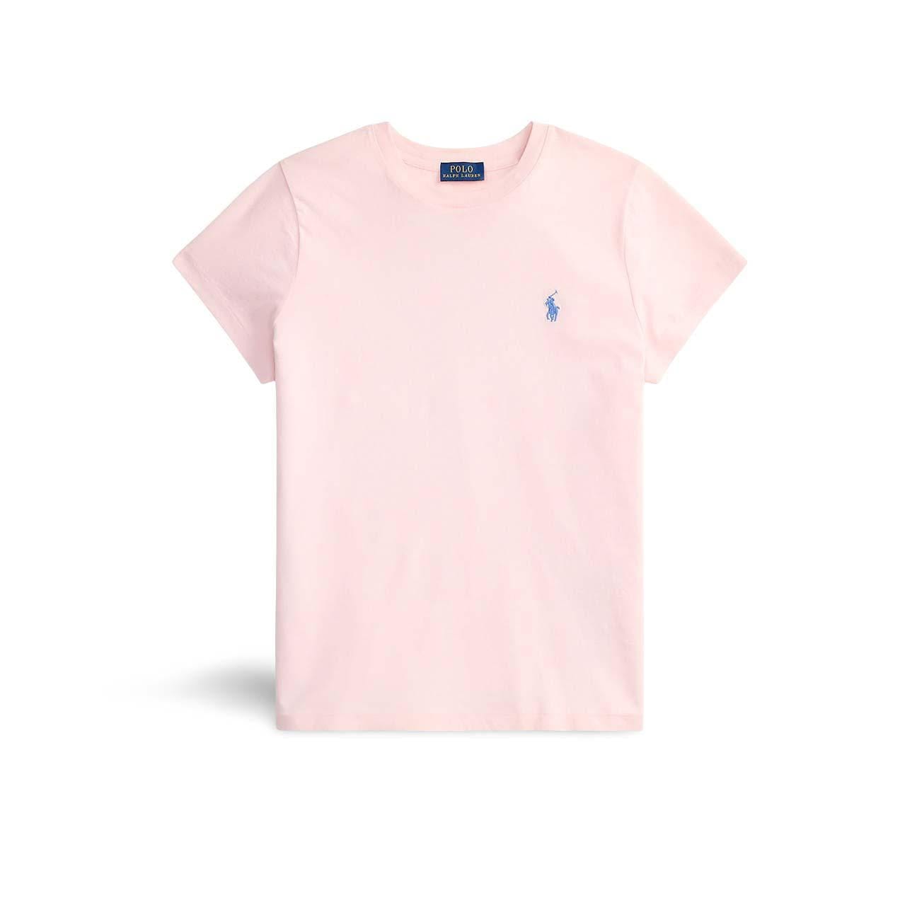 POLO RALPH LAUREN T-Shirt donna Classic Fit  in cotone Rosa