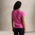 POLO RALPH LAUREN T-Shirt donna Classic Fit  in cotone Rosa Intenso